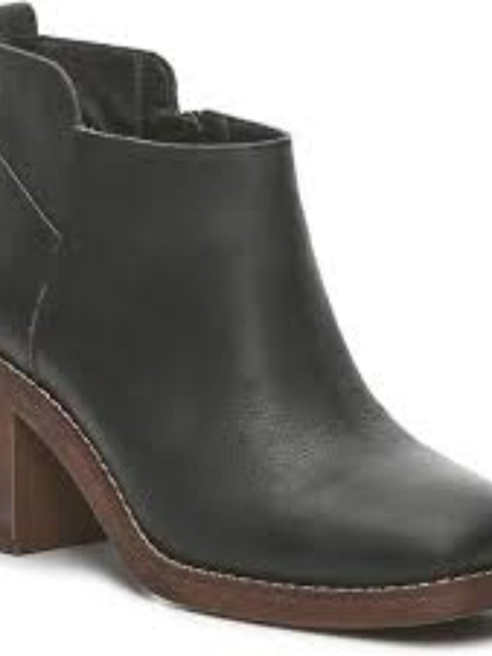 Crown Vintage Hashel Ankle Boots in Black Leather - Size 6